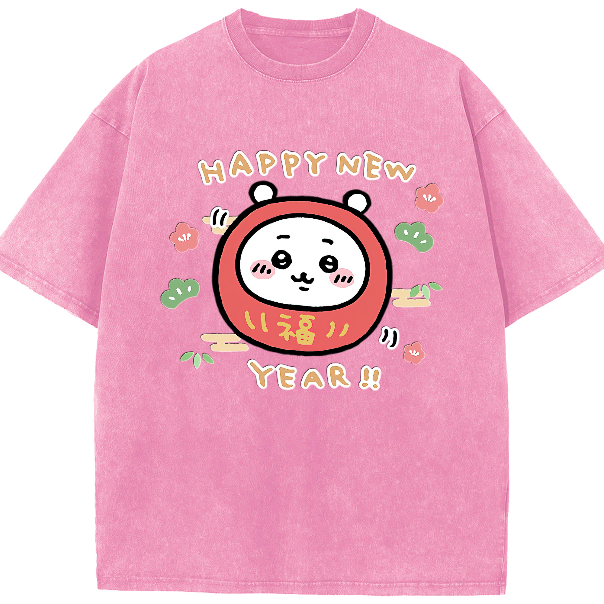 （画像用） ちいかわ ちいかわ Chii-kawa chiikawa 綿100% ヴィンテージ風 半袖Tシャツ（フロントプリント）